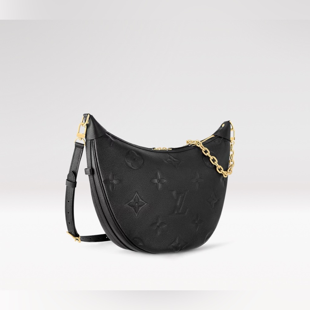 Louis Vuitton Loop Hobo Black Leather Crossbody Shoulder Bag - Picture 4 of 16